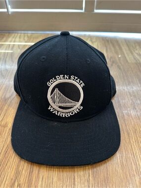 adidas Golden State Warriors Black Snapback Hat